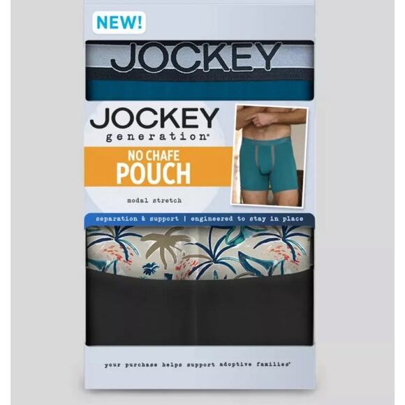 Jockey Generation No Chafe Pouch Ultra Soft Underwear 3pk Boxer Briefs Sz S - Picture 1 of 2